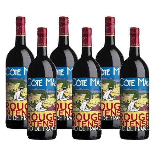 Case of 6 Cote Mas Rouge Intense 75cl Red Wine